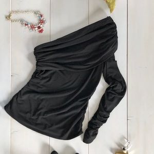 Intermix one shoulder top